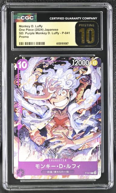 2024 #P-041 Monkey D. Luffy CGC 10 Pristine Starter Deck: Purple Monkey D. Luffy (ST18) - Japanese